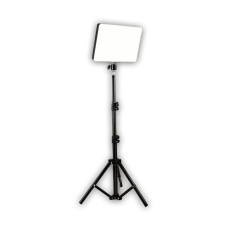 Generic 10-inch LED Flat Panel with 43-inch Adjustable Tripod Stand, USB Powered PP Material, Dimmable with 3 Color Modes and 10 Brightness Levels for Photography, Live Streaming, and Photo Studios
